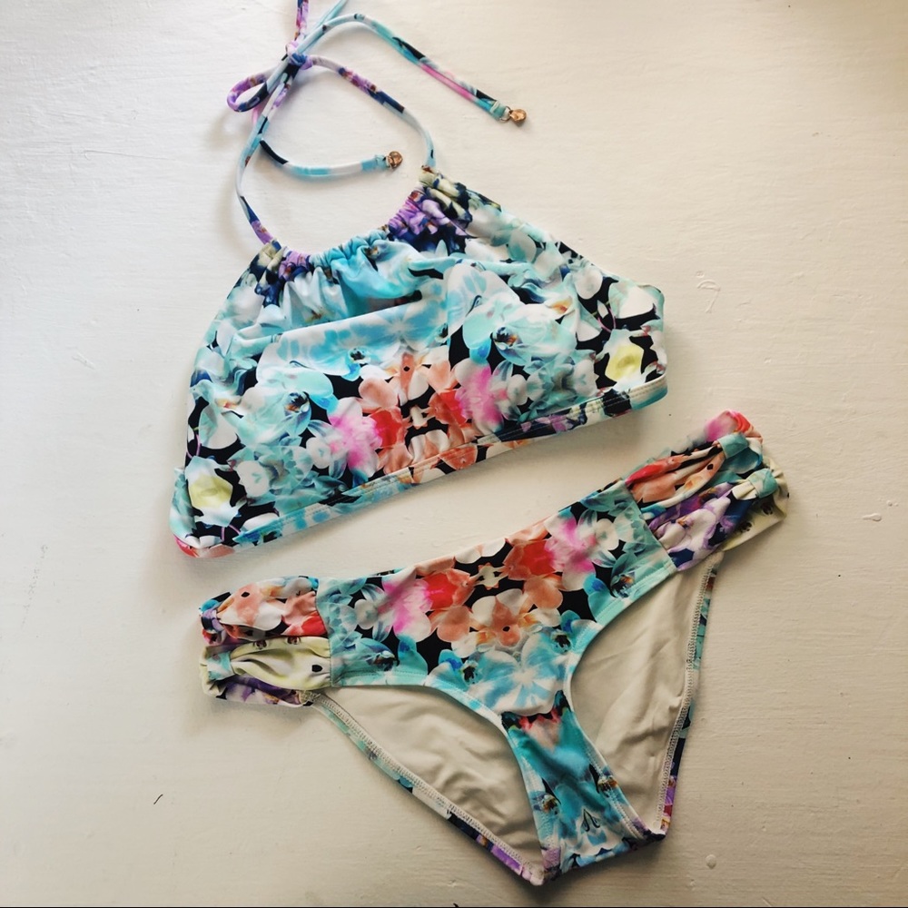 Floral Butterfly Bikini Set by 6 Shore Road Swim